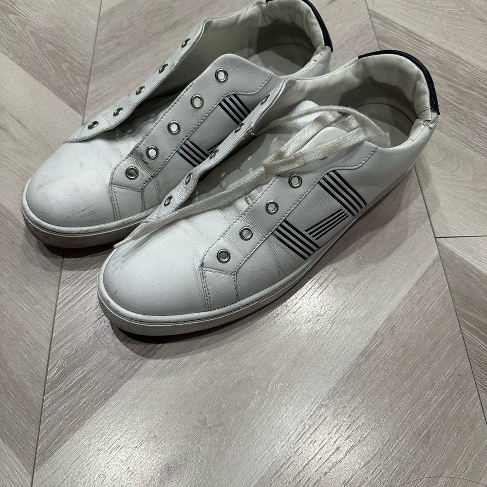 Hermes White and Black Men's Sneakers